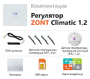 ZONT Climatic 1.2 Погодозависимый автоматический GSM / Wi-Fi регулятор (1 ГВС + 2 прямых/смесительных) с доставкой в Березники